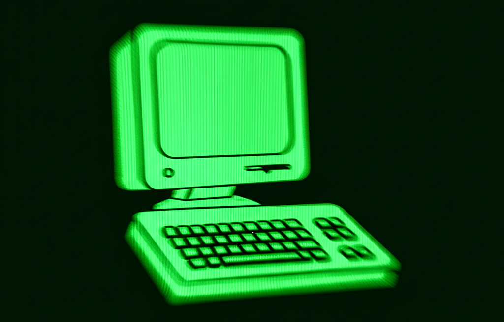 Retro computing graphic
